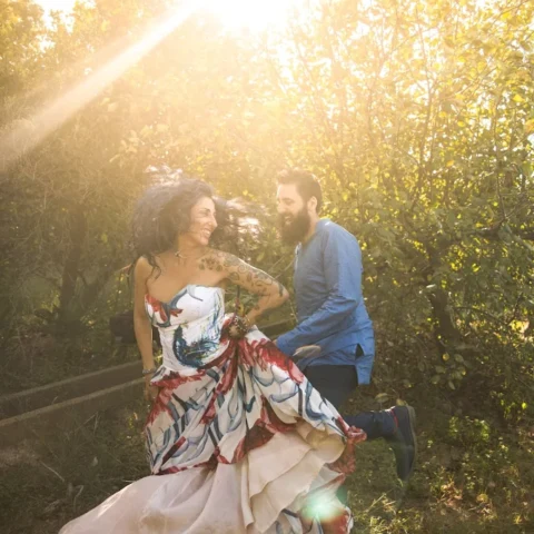 pareja de novios pre boda